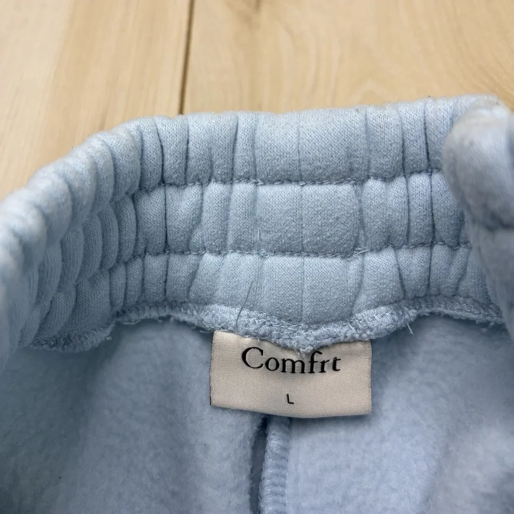 Comfrt Collection Pastel Edit Blue Women's Sweatpants Wide Leg Large Stretch - Picture 9 of 12
